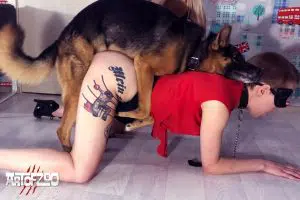 Art Of Zoo - Chained - Nina and Paula - dog porn